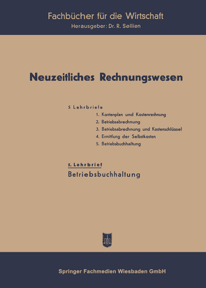 Neuzeitliches Rechnungswesen von Sellien,  Reinhold