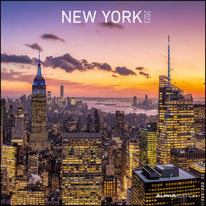 New York 2023 – Broschürenkalender 30×30 cm (30×60 geöffnet) – Kalender mit Platz für Notizen – Bildkalender – Wandplaner – Wandkalender