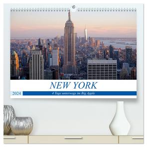 New York – 4 Tage unterwegs im Big Apple (hochwertiger Premium Wandkalender 2024 DIN A2 quer), Kunstdruck in Hochglanz von Dorn,  Markus