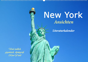 New York Ansichten – Literaturkalender (Wandkalender 2022 DIN A2 quer) von 4arts