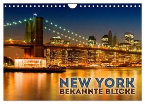 NEW YORK Bekannte Blicke (Wandkalender 2024 DIN A4 quer), CALVENDO Monatskalender von Viola,  Melanie