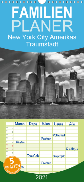 New York City Amerikas Traumstadt – Familienplaner hoch (Wandkalender 2021 , 21 cm x 45 cm, hoch) von Wulf,  Guido