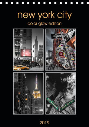 New York City – Color Glow Edition (Tischkalender 2019 DIN A5 hoch) von Krause,  Kurt