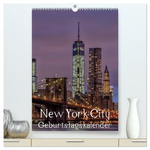 New York City Geburtstagskalender (hochwertiger Premium Wandkalender 2024 DIN A2 hoch), Kunstdruck in Hochglanz von Klinder,  Thomas