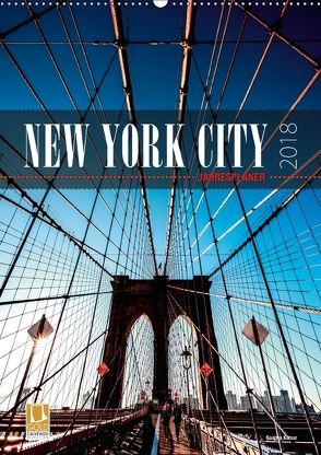 New York City Jahresplaner 2018 (Wandkalender 2018 DIN A2 hoch) von Kilmer,  Sascha