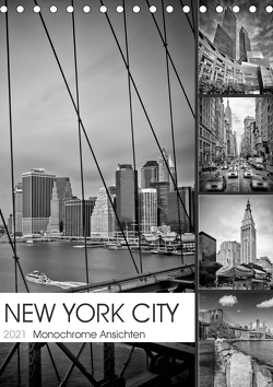 NEW YORK CITY Monochrome Ansichten (Tischkalender 2021 DIN A5 hoch) von Viola,  Melanie