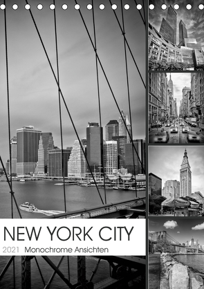 NEW YORK CITY Monochrome Ansichten (Tischkalender 2021 DIN A5 hoch) von Viola,  Melanie