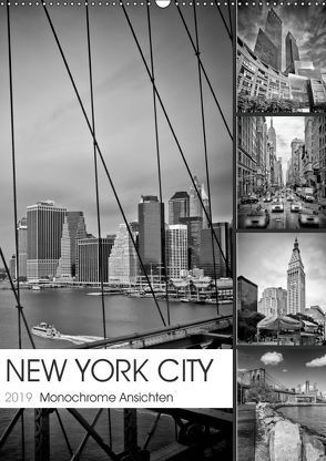 NEW YORK CITY Monochrome Ansichten (Wandkalender 2019 DIN A2 hoch) von Viola,  Melanie