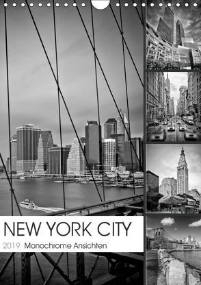 NEW YORK CITY Monochrome Ansichten (Wandkalender 2019 DIN A4 hoch) von Viola,  Melanie