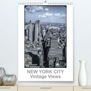 NEW YORK CITY – Vintage Views (Premium, hochwertiger DIN A2 Wandkalender 2023, Kunstdruck in Hochglanz) von Schulz-Dostal,  Michael