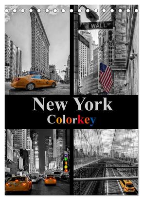 New York Colorkey (Tischkalender 2024 DIN A5 hoch), CALVENDO Monatskalender von Buchspies,  Carina