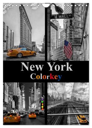 New York Colorkey (Wandkalender 2024 DIN A4 hoch), CALVENDO Monatskalender von Buchspies,  Carina
