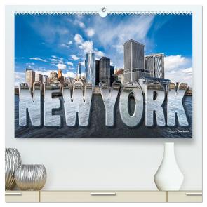 New York (hochwertiger Premium Wandkalender 2024 DIN A2 quer), Kunstdruck in Hochglanz von Bruhn,  Olaf
