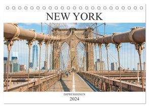 New York – Impressionen (Tischkalender 2024 DIN A5 quer), CALVENDO Monatskalender von pixs:sell,  pixs:sell