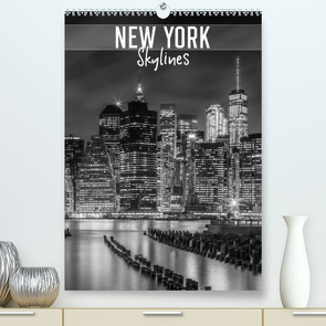 NEW YORK Skylines (Premium, hochwertiger DIN A2 Wandkalender 2022, Kunstdruck in Hochglanz) von Viola,  Melanie