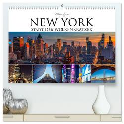New York – Stadt der Wolkenkratzer (hochwertiger Premium Wandkalender 2024 DIN A2 quer), Kunstdruck in Hochglanz von Feix Photography,  Marc