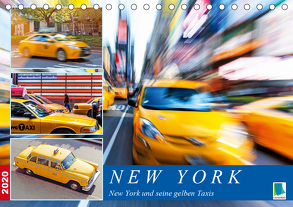 New York und seine gelben Taxis (Tischkalender 2020 DIN A5 quer) von CALVENDO