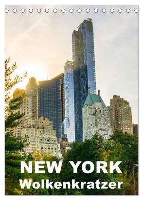 New York Wolkenkratzer (Tischkalender 2024 DIN A5 hoch), CALVENDO Monatskalender von Moehlig,  Hans-Peter