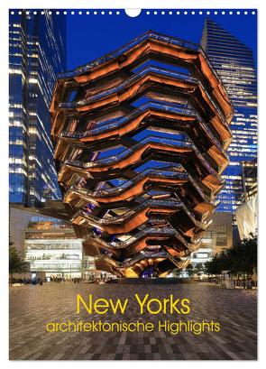 New Yorks architektonische Highlights (Wandkalender 2024 DIN A3 hoch), CALVENDO Monatskalender von gro,  gro