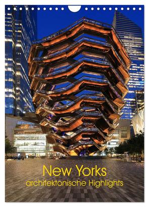 New Yorks architektonische Highlights (Wandkalender 2024 DIN A4 hoch), CALVENDO Monatskalender von gro,  gro