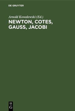 Newton, Cotes, Gauss, Jacobi von Kowalewski,  Arnold
