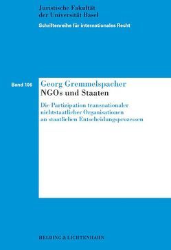 NGOs und Staaten von Gremmelspacher,  Georg