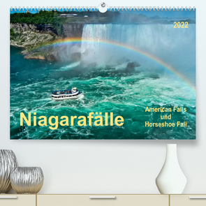 Niagarafälle – American Falls und Horseshoe Fall (Premium, hochwertiger DIN A2 Wandkalender 2022, Kunstdruck in Hochglanz) von Roder,  Peter