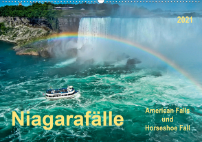 Niagarafälle – American Falls und Horseshoe Fall (Wandkalender 2021 DIN A2 quer) von Roder,  Peter