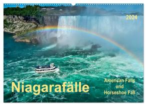 Niagarafälle – American Falls und Horseshoe Fall (Wandkalender 2024 DIN A2 quer), CALVENDO Monatskalender von Roder,  Peter