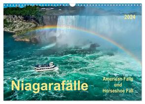 Niagarafälle – American Falls und Horseshoe Fall (Wandkalender 2024 DIN A3 quer), CALVENDO Monatskalender von Roder,  Peter