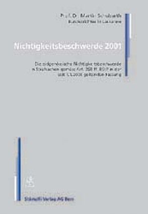 Nichtigkeitsbeschwerde 2001 von Schubarth,  Martin