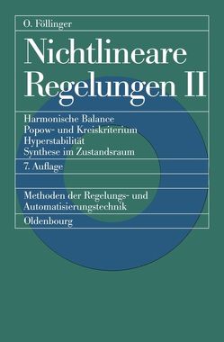 Nichtlineare Regelungen 2 von Föllinger,  Otto