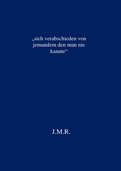 niederösterreichische fußballspielerinnen / „sich verabschieden von jemandem den man nie kannte“ von R.,  J.M.