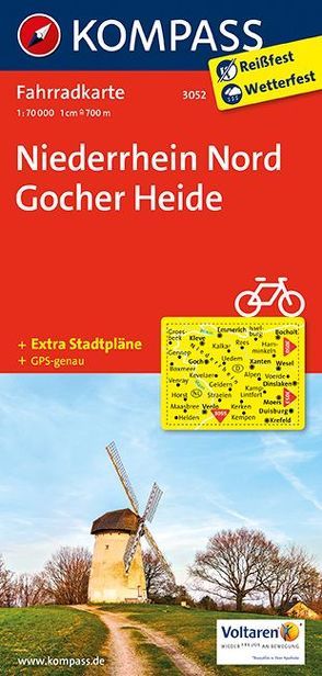 KOMPASS Fahrradkarte Niederrhein Nord – Gocher Heide von KOMPASS-Karten GmbH
