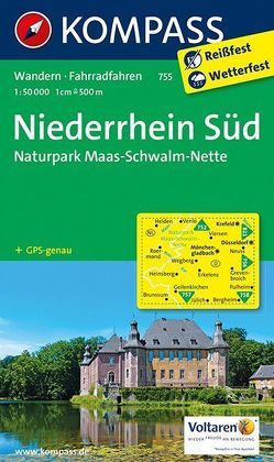 KOMPASS Wanderkarte Niederrhein Süd – Naturpark Maas – Schwalm – Nette von KOMPASS-Karten GmbH