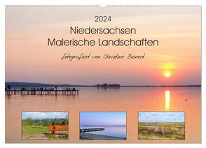 Niedersachsen – Malerische Landschaften (Wandkalender 2024 DIN A2 quer), CALVENDO Monatskalender von Bienert,  Christine