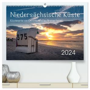 Niedersächsische Küste – Küstenorte von Ostfriesland bis Bremerhaven (hochwertiger Premium Wandkalender 2024 DIN A2 quer), Kunstdruck in Hochglanz von Ganske,  Rainer