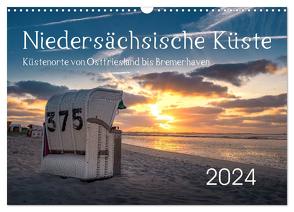 Niedersächsische Küste – Küstenorte von Ostfriesland bis Bremerhaven (Wandkalender 2024 DIN A3 quer), CALVENDO Monatskalender von Ganske,  Rainer