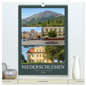 NIEDERSCHLESIEN Idylle und Historie (hochwertiger Premium Wandkalender 2024 DIN A2 hoch), Kunstdruck in Hochglanz von Viola,  Melanie