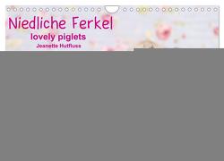 Niedliche Ferkel lovely piglets 2024 (Wandkalender 2024 DIN A4 quer), CALVENDO Monatskalender von Hutfluss,  Jeanette