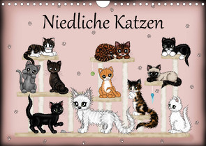Niedliche Katzen (Wandkalender 2022 DIN A4 quer) von Creation / Petra Haberhauer,  Pezi