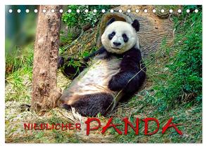 Niedlicher Panda (Tischkalender 2024 DIN A5 quer), CALVENDO Monatskalender von Roder,  Peter