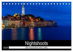 Nightshoots – Die Faszination des Lichts (Tischkalender 2024 DIN A5 quer), CALVENDO Monatskalender von van Dutch,  Tom