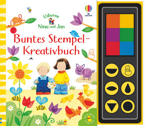Nina und Jan – Buntes Stempel-Kreativbuch von Cartwright,  Stephen, Taplin,  Sam
