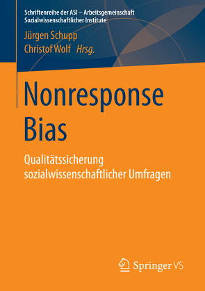 Nonresponse Bias von Schupp,  Jürgen, Wolf,  Christof