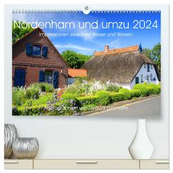 Nordenham und umzu 2024. Impressionen zwischen Weser und Wiesen (hochwertiger Premium Wandkalender 2024 DIN A2 quer), Kunstdruck in Hochglanz von Lehmann,  Steffani