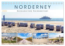 NORDERNEY Bezaubernde Nordseeinsel (Tischkalender 2024 DIN A5 quer), CALVENDO Monatskalender von Dreegmeyer,  Andrea