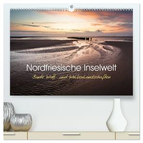 Nordfriesische Inselwelt – Bunte Watt- und Wolkenlandschaften (hochwertiger Premium Wandkalender 2024 DIN A2 quer), Kunstdruck in Hochglanz von Daum,  Lars