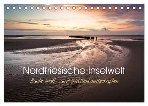 Nordfriesische Inselwelt – Bunte Watt- und Wolkenlandschaften (Tischkalender 2024 DIN A5 quer), CALVENDO Monatskalender von Daum,  Lars
