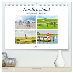 Nordfriesland – bezauberndes Reiseziel (hochwertiger Premium Wandkalender 2024 DIN A2 quer), Kunstdruck in Hochglanz von Schwarze,  Nina
